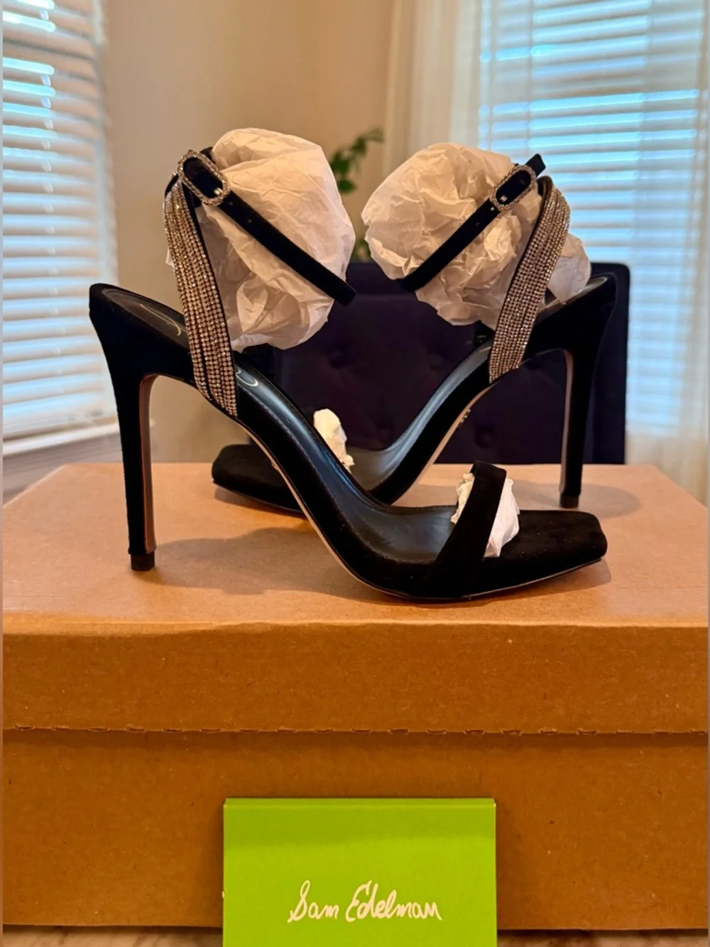 Sam Edelman Ophelia Black Suede Stiletto Heels | Sz. 6M | (NWOB) - Picture 4 of 9
